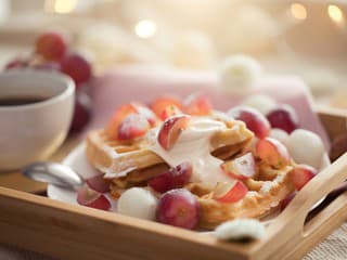 Fit raňajkové wafle so