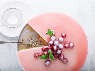 Nepečený jogurtový cheesecake s