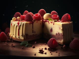 Malinový cheeseckake so slaným