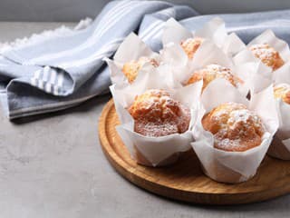 Muffiny z bielej čokolády