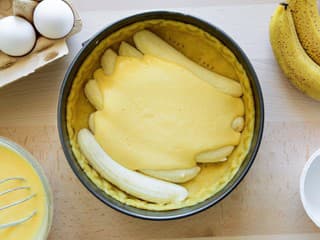 Banány, puding v spojení