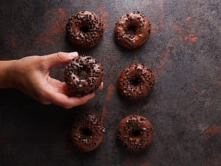 Rýchle čokoládové donuty