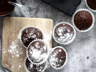 Avokádovo-čokoládové muffiny