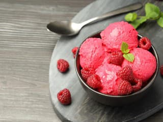 Malinový sorbet