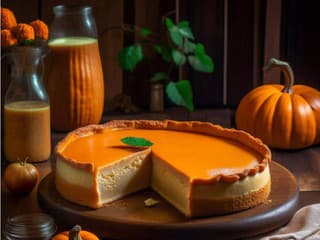 Pumpkin cheesecake