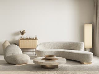 Contemporary classic white beige