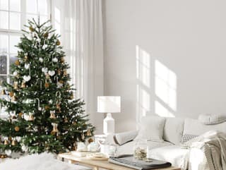 Christmas living room interior