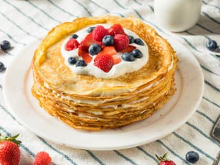 Sweet Homemade Layed Crepe
