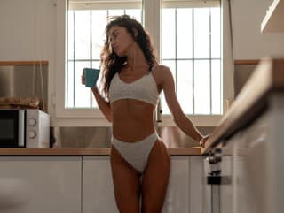 Attractive fit woman in
