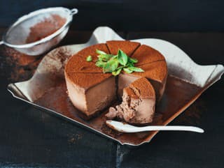 Čokoládovo škoricový cheesecake bez
