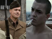 Brat Bitt v Nehanebných bastardoch (vľavo) a Michal Nemtuda vo filme Lóve (vpravo)