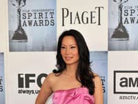 Herečka Lucy Liu na hollywoodskej party.