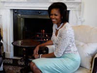 Michelle Obama miluje perly.