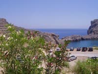 Mesto Lindos na ostrove Rhodos.