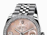 Dámske hodinky Datejust Rolesor 36 mm s diamantmi.