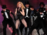 Speváčka Madonna na svojom Sticky&Sweet Tour.