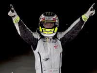 Jenson Button tesne po zisku titulu Majstra sveta F1.