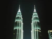 Petronas Towers v Kuala Lumpur.