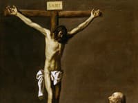 Svätý Lukáš premýšľa nad ukrižovaním - Francisco de Zurbarán, 1630. 