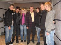 Karel Gott a finalisti Česko-Slovenskej Superstar v hoteli Aria.