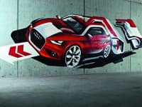 Graffiti verzia novinky od Audi s označením A1.