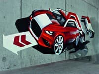 Graffiti verzia novinky od Audi s označením A1.