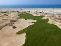 Golfové ihrisko na ostrove Saadiyat, kde sa bude v januári konať šampionát.