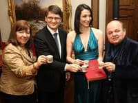 Krstní rodičia: Gabriela Belopotocká, Marek Maďarič, Lucia Hablovičová a Jozef Bednárik. 