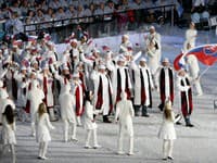 Slovenská výprava v bielom.