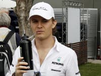 F1 v Austrálii: Nico Rosberg pred tréningom.