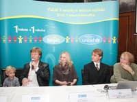 Tlačová konferencia pri príležitosti predstavenia charitatívneho projektu.