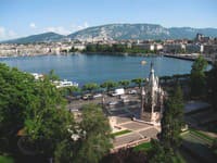 Spa Shiseido a hotel Le Richemond, výhľad na Ženevu a jazero.