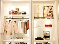 Interiér butiku Burberry, určeného špeciáne pre deti