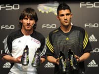 Kopačky F50 adiZero ich majitelia Lionel Messi a David Villa