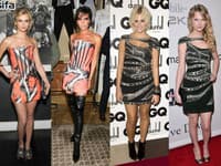 Sara Paxton a Victoria Beckham - Giles Deacon, Pixie Lott a Taylor Swift