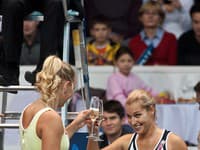 Caroline Wozniacki a Dominika Cibulková 
