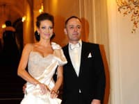 Andrea Verešová s manželom na pražskom Plese v Opere