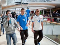 Slovenskí reprezentanti Juraj Kucka a Kamil Kopúnek