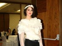 Miss Slovensko 2005, modelka a herečka Ivica Sláviková sa ukázala v extravagantnejšom outfite s nádychom vintage štýlu