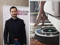 Robotický vysávač a dezén, ktorý navrhol Lukáš Kimlička