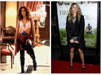 Julia Roberts v úlohe Vivian (vľavo) a v reálnom živote (vpravo)