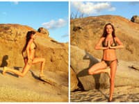 Andrea Verešová sa pochválila takýmito sexi fotografiami z dovolenky, kde cvičí jogu