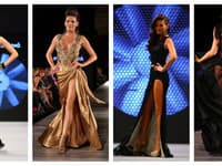 Modelka Andrea Verešová pravidelne predvádza luxusné róby od návrhárky Jany Pištejovej