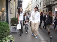 Alena Buffon (Šeredová) s manželom Gianluigi Buffonom a synom