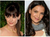 Katie Holmes a jej roztomilý výraz dokonale dotvárajú prirodzené vlny a nie ulízaný účes s ofinou