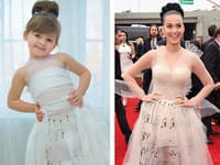 Šaty z papiera sú totožné s róbou, ktorú má na sebe speváčka Katy Perry