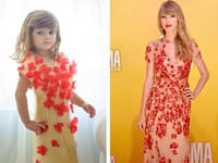 Malá modelka sa nechala inšpirovať aj šatami Taylor Swift