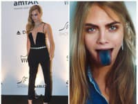Cara Delevingne bola na charitatívnej akcií (vľavo) nádherná