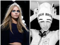 Cara Delevingne vyzerala na London Fashion Week-u (vľavo) vyzerala fantasticky