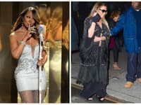 Mariah Carey len nedávno nosila sexi kostýmčeky (vľavo), no teraz pôsobí oveľa staršie a usadnutejšie (vpravo)